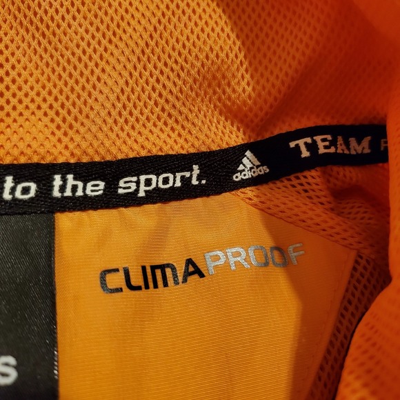 Adidas Tennessee Vols Jacket Women‎ Medium Orange Windbreaker ClimaProof Mint - Picture 8 of 10